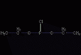 Structural formula of diethyl chlorophosphite