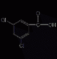 3,5-Dichlorobenzoic acid structural formula