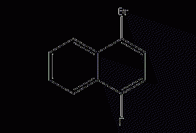 1-bromo-4-fluoronaphthalene structural formula