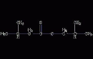 Isobutyl isovalerate structural formula