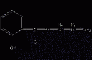 Propyl salicylate structural formula