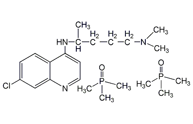 Chloroquinine diphosphate structural formula