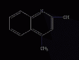 2-hydroxy-4-methylquinoline structural formula