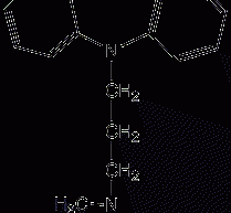 Imipramine structural formula