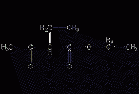 2-Ethyl acetoacetate ethyl ester structural formula