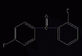 2,4'-difluorobenzophenone structural formula
