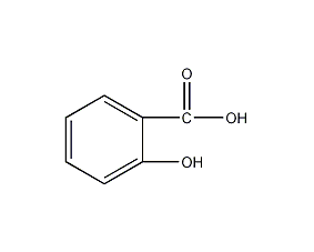 Salicylic acid structural formula