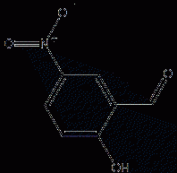 5-Nitrosalicylicaldehyde structural formula