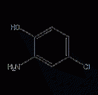 2-amino-4-chlorophenol structural formula