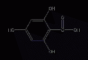 2,4,6-Trihydroxybenzoic acid structural formula