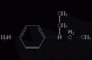 N,N-diethyl-p-phenylenediamine structural formula