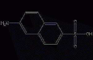 6-amino-2-naphthalenesulfonic acid structural formula