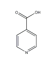 Isonicotinic acid structural formula