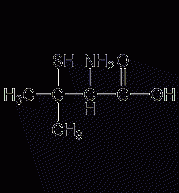 D-(-)-Penicillamine structural formula