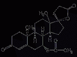 Structural formula of spirolactone sterol