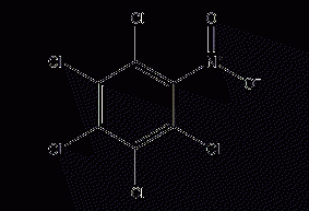 Pentachloronitrobenzene structural formula