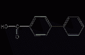 4-biphenylcarboxylic acid structural formula