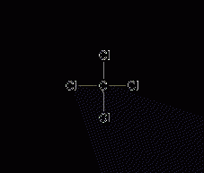 Carbon tetrachloride structural formula