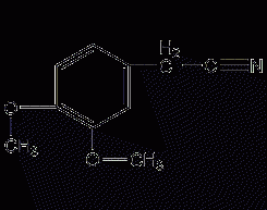 3,4-dimethoxyphenylacetonitrile structural formula