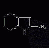 2-methylindole structural formula